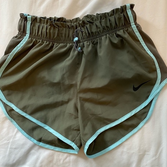 Nike Pants - Nike Womens Small Running Shorts Dri-Fit Tempo Athletic Green/Blue XS